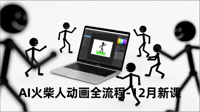 AI火柴人动画全流程-12月新课,文案生成、声音克隆、视频剪辑,零基础快速产出动画-一个公司创业项目 - 淘金吧
