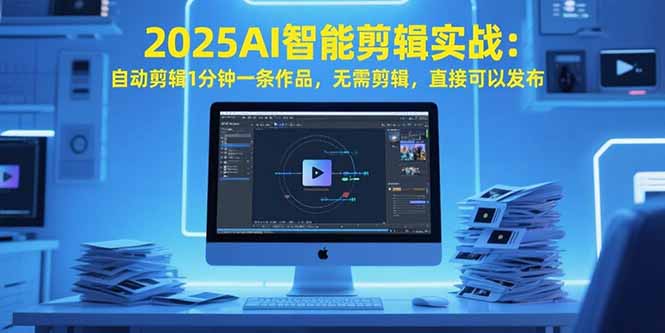2025AI智能剪辑实战:自动剪辑1分钟一条作品,无需剪辑,直接可以发布-一个公司创业项目 - 淘金吧