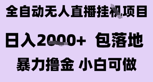 最新全自动抖音无人直播挂G项目,日入2k+ 包落地暴力撸金,小白可做【揭秘】-一个公司创业项目 - 淘金吧