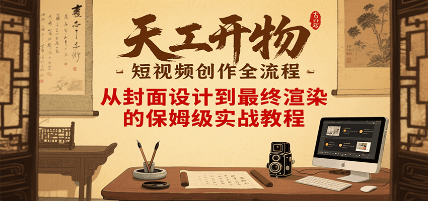 图片[1]-天工开物短视频创作全流程，从封面设计到最终渲染的保姆级实战教程-云创网