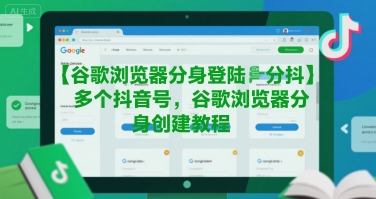 谷歌浏览器分身登陆多个抖音号，谷歌浏览器分身创建教程-一个公司创业项目 - 淘金吧