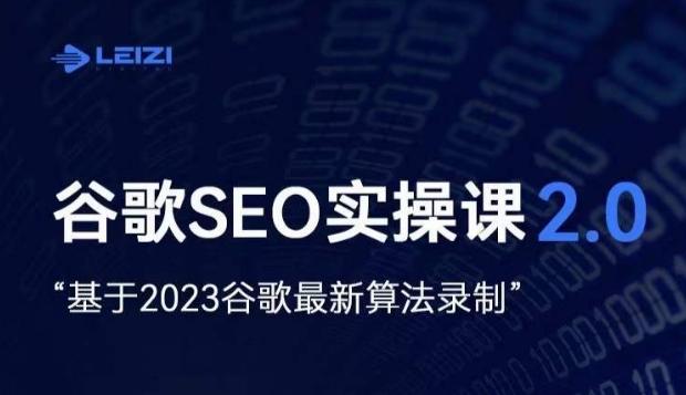 雷子·谷歌SEO 2.0实战课，独立站询盘自由必备，基于2023谷歌最新算法录制-一个公司创业项目 - 淘金吧