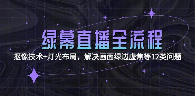 绿幕直播全流程：抠像技术+灯光布局，解决画面绿边虚焦等12类问题-一个公司创业项目 - 淘金吧
