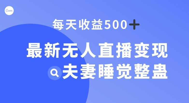 最新无人直播变现,夫妻睡觉整蛊,每天躺赚500+【揭秘】-一个公司创业项目 - 淘金吧