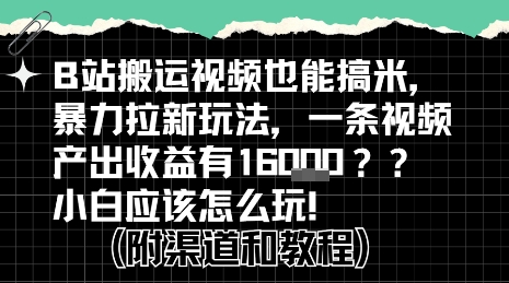 b站掘金计划?搬运视频也能挣拉新的收益,小白应该怎么玩!-一个公司创业项目 - 淘金吧