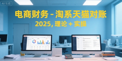 电商财务-淘系天猫对账2025,理论+实操-一个公司创业项目 - 淘金吧