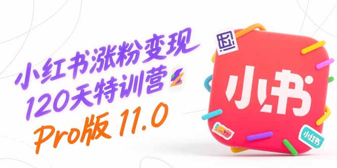 小红书涨粉变现120天特训营Pro版11.0:从0到1掌握平台运营,内容制作和变现-一个公司创业项目 - 淘金吧