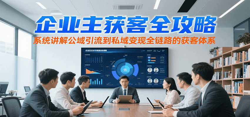 图片[1]-企业主获客全攻略，系统讲解公域引流到私域变现全链路的获客体系-云创网