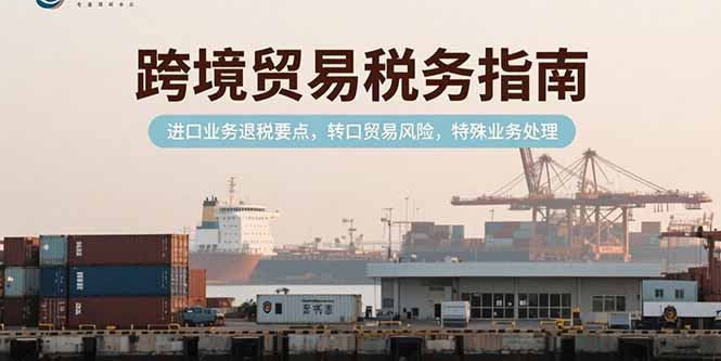 跨境贸易税务指南,进口业务退税要点,转口贸易风险,特殊业务处理-一个公司创业项目 - 淘金吧
