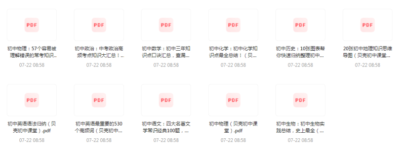 初中全科知识清单资料-一个公司创业项目 - 淘金吧