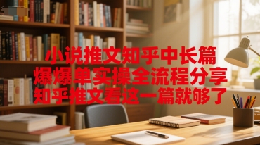 小说推文知乎中长篇爆单实操全流程分享,知乎推文看这一篇就够了-一个公司创业项目 - 淘金吧