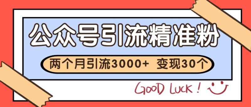 公众号私域获客，软文引流个人IP打造日引30+，快速沉淀起自己的私域流量池-一个公司创业项目 - 淘金吧