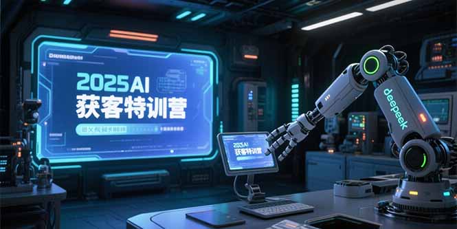 2025AI获客特训营，AI图文视频全制作，deepseek工具实操教学-一个公司创业项目 - 淘金吧