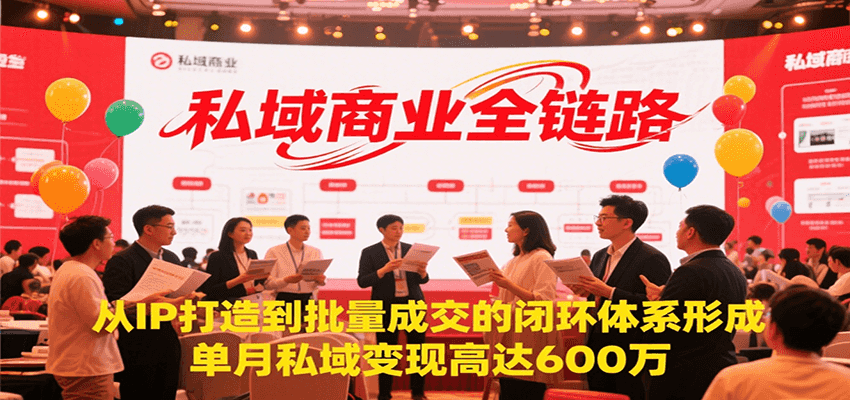 图片[1]-私域商业全链路，从IP打造到批量成交的闭环体系形成，单月私域变现600万-云创网