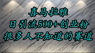 喜马拉雅,小而精的流量赛道,日进500+精准创业粉-一个公司创业项目 - 淘金吧