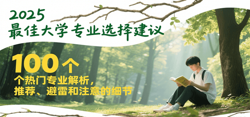 2025最佳大学专业选择建议,100个热门专业解析,推荐、避雷和注意的细节-一个公司创业项目 - 淘金吧