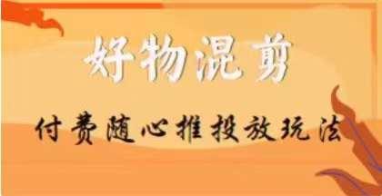 【万三】好物混剪付费随心推投放玩法，随心投放小课抖音教程-一个公司创业项目 - 淘金吧