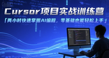 Cursor项目实战训练营,两小时快速掌握AI编程,零基础也能轻松上手-一个公司创业项目 - 淘金吧