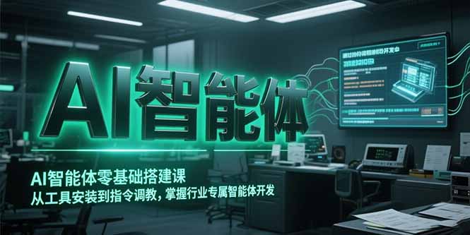 AI智能体零基础搭建课,从工具安装到指令调教,掌握行业专属智能体开发…-一个公司创业项目 - 淘金吧