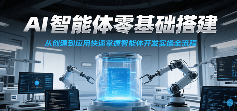 AI智能体零基础搭建实操课，从创建到应用快速掌握智能体开发全流程！-一个公司创业项目 - 淘金吧