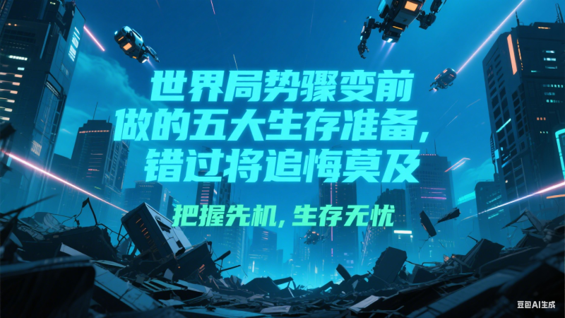 付费文章《世界局势骤变前必做的五大生存准备,错过将追悔莫及》-一个公司创业项目 - 淘金吧