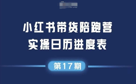 小红书第17期带货陪跑营,不囤货,无不直播,无不投流,通过选品+笔记内容+测品+笔记铺量+矩阵运营打爆款-一个公司创业项目 - 淘金吧