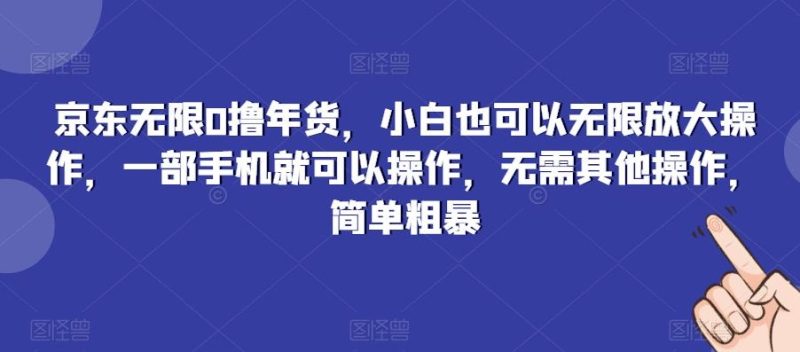 京东无限0撸年货，小白也可以无限放大操作，一部手机就可以操作，无需其他操作，简单粗暴-一个公司创业项目 - 淘金吧