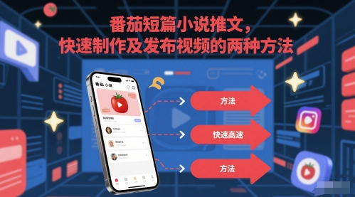 番茄短篇小说推文,快速制作及发布视频的两种方法-一个公司创业项目 - 淘金吧