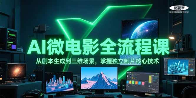 图片[1]-AI微电影全流程课，从剧本生成到三维场景，掌握独立制片核心技术-云创网