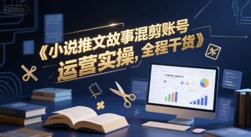 小说推文故事混剪账号运营实操，全程干货-一个公司创业项目 - 淘金吧