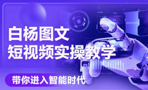 白杨老师·Ai图文短视频实操课(更新6月)-一个公司创业项目 - 淘金吧