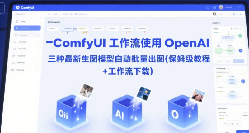 ComfyUI 工作流使用 OpenAI 三种最新生图模型自动批量出图(保姆级教程+工作流下载)-一个公司创业项目 - 淘金吧