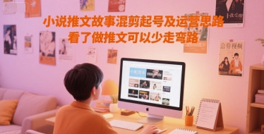 小说推文故事混剪起号及运营思路，看了做推文可以少走弯路-一个公司创业项目 - 淘金吧