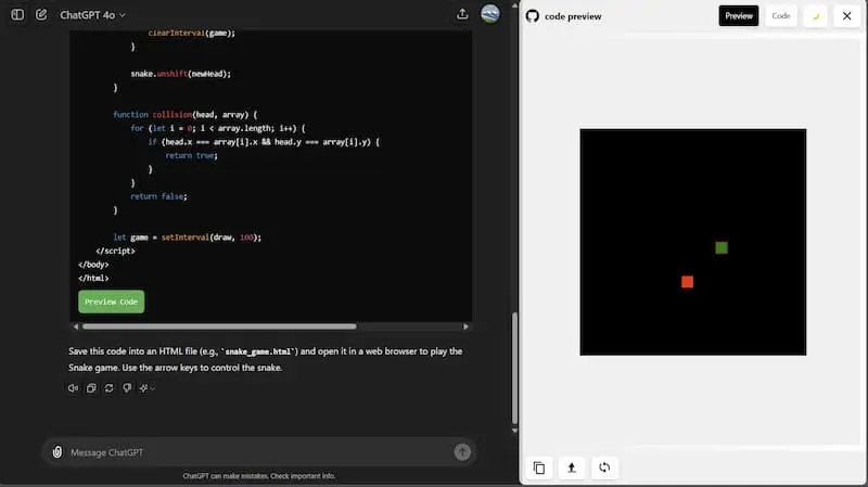 ChatGPT Code Preview｜AI编程预览工具-一个公司创业项目 - 淘金吧