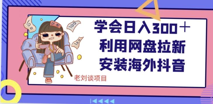 学会日入300+,利用网盘拉新安装海外抖音保姆级教学【揭秘】-一个公司创业项目 - 淘金吧