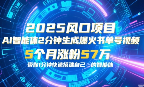 AI智能体2分钟一键生成爆火书单号原创视频,5个月涨粉57w,带你零代码1分钟搭建智能体-一个公司创业项目 - 淘金吧