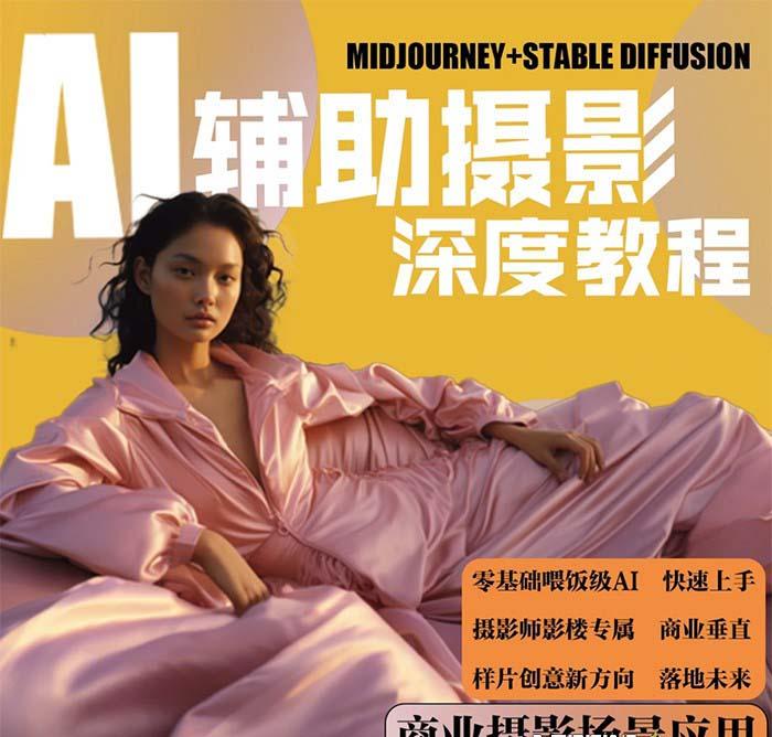 (8727期)2024年AI辅助摄影人工智能商业应用摄影课程(37节课)-一个公司创业项目 - 淘金吧