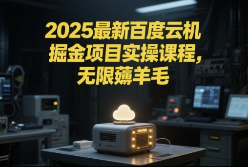 2025最新百度云机掘金项目实操课程单窗口保底5-10元月收益单窗口150+【揭秘】-一个公司创业项目 - 淘金吧