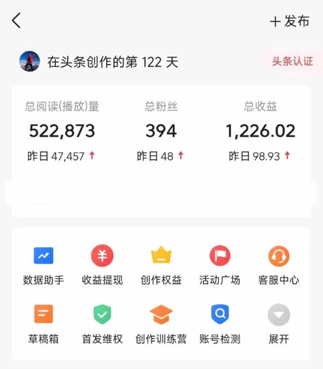 图片[2]-头条号托管躺赚项目，长期稳定，可做五年，每天十分钟，收益几百块-云创网