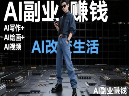 AI改变生活(Ai写作+AI绘画+Ai视频),AI副业挣钱-一个公司创业项目 - 淘金吧