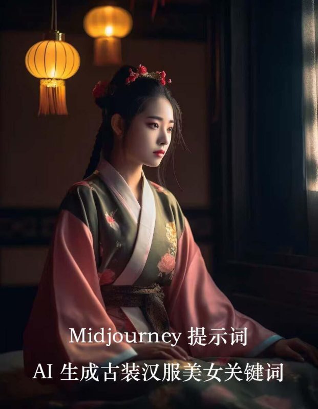 Midjourney关键词-AI生成中国风古装汉服美女人像提示关键词-一个公司创业项目 - 淘金吧