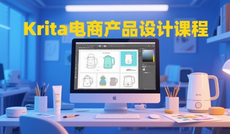 大梦老师·Krita电商产品设计课程-一个公司创业项目 - 淘金吧