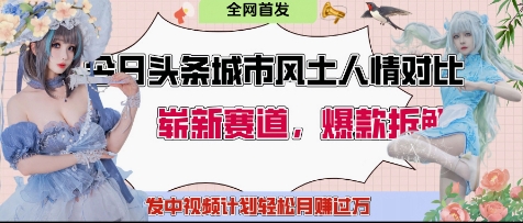 今日头条城市人文对比赛道，制造对立让粉丝站队，引发共鸣及自豪感，发中视频计划轻松月入过1W-一个公司创业项目 - 淘金吧