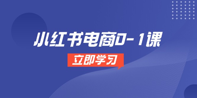 小红书电商0-1课,开店选品全流程,多平台素材处理与爆款笔记制作-一个公司创业项目 - 淘金吧