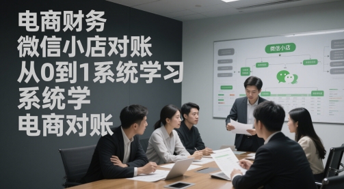 电商财务微信小店对账,从0到1系统学习电商对账-一个公司创业项目 - 淘金吧