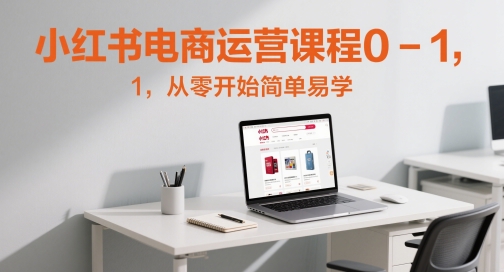 小红书电商运营课程0-1,从零开始简单易学-一个公司创业项目 - 淘金吧