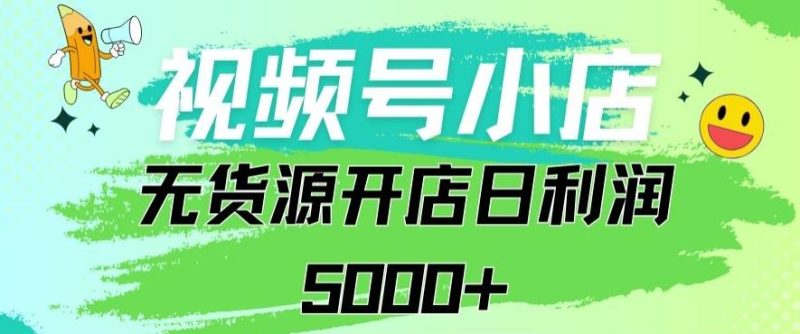 视频号无货源小店从0到1日订单量千单以上纯利润稳稳5000+【揭秘】-一个公司创业项目 - 淘金吧