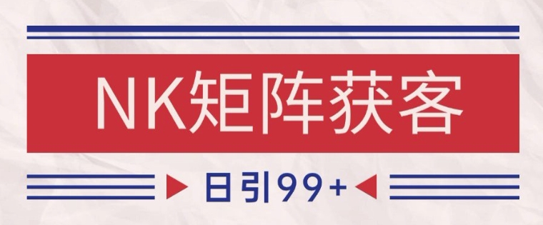 小红书某音NK赛道引流获客 自热矩阵日引200+【揭秘】-一个公司创业项目 - 淘金吧