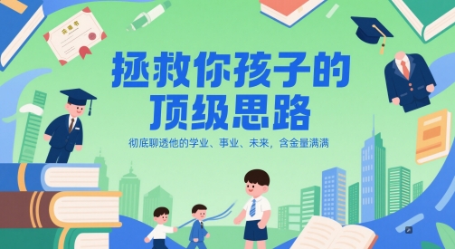 付费文章:拯救你孩子的顶级思路,彻底聊透他的学业、事业、未来,含金量满满-一个公司创业项目 - 淘金吧