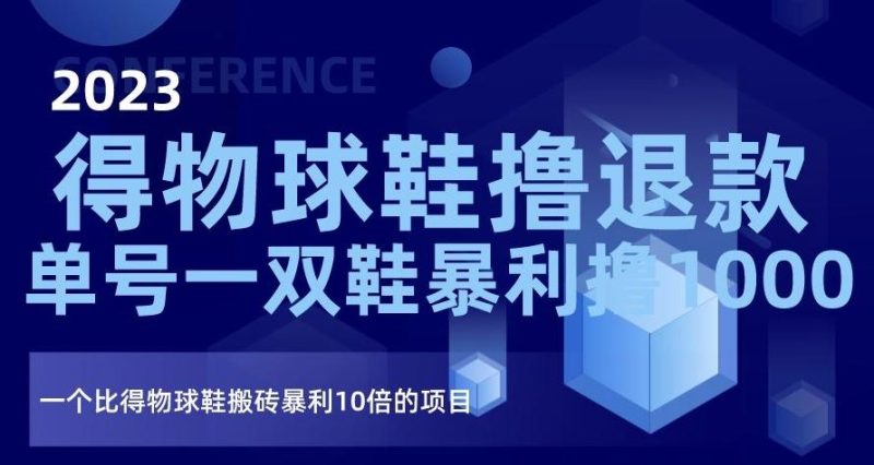 2023得物球鞋撸退款，单号一双鞋暴利撸1000，一个比得物球鞋搬砖暴利10倍的项目【揭秘】-一人公司创业项目 - 淘金吧
